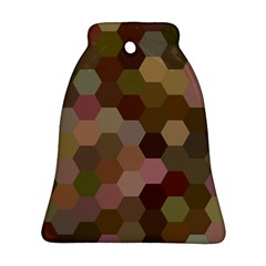 Brown Background Layout Polygon Ornament (bell) by Nexatart