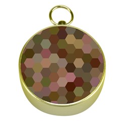 Brown Background Layout Polygon Gold Compasses by Nexatart