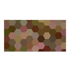 Brown Background Layout Polygon Satin Wrap by Nexatart