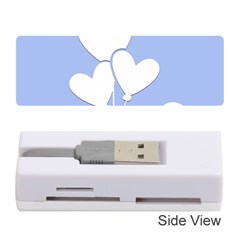 Clouds Sky Air Balloons Heart Blue Memory Card Reader (stick)  by Nexatart