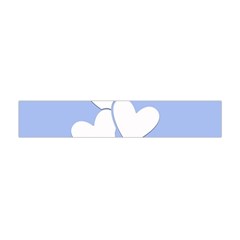 Clouds Sky Air Balloons Heart Blue Flano Scarf (mini) by Nexatart