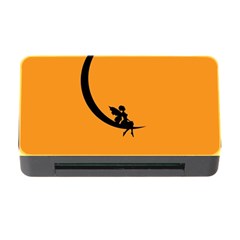 Angle Moon Scene Girl Wings Black Memory Card Reader With Cf by Nexatart