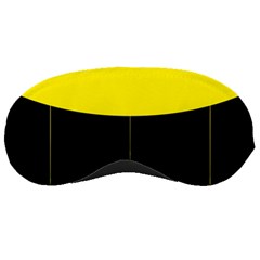 Flower Land Yellow Black Design Sleeping Masks by Nexatart