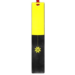 Flower Land Yellow Black Design Large Book Marks by Nexatart