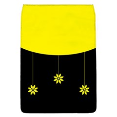 Flower Land Yellow Black Design Flap Covers (l)  by Nexatart