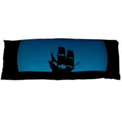 Ship Night Sailing Water Sea Sky Body Pillow Case (dakimakura) by Nexatart