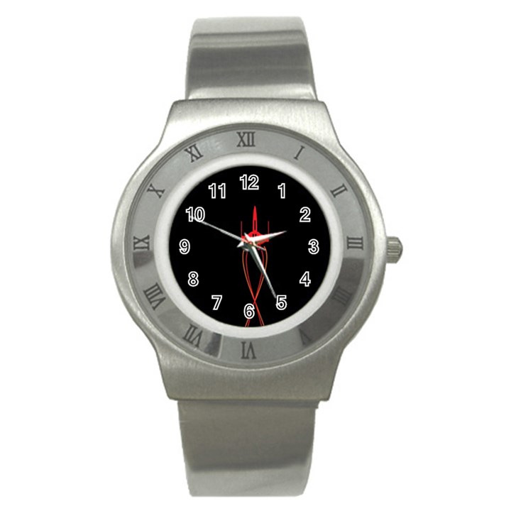 Ship Space Spaceship Stainless Steel Watch