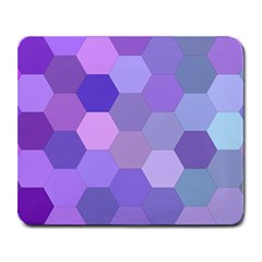 Purple Hexagon Background Cell Large Mousepads by Nexatart