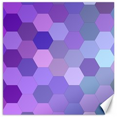 Purple Hexagon Background Cell Canvas 12  X 12   by Nexatart