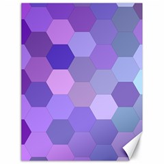 Purple Hexagon Background Cell Canvas 18  X 24   by Nexatart