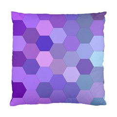 Purple Hexagon Background Cell Standard Cushion Case (two Sides) by Nexatart