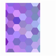 Purple Hexagon Background Cell Large Garden Flag (two Sides) by Nexatart