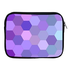 Purple Hexagon Background Cell Apple Ipad 2/3/4 Zipper Cases by Nexatart