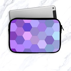 Purple Hexagon Background Cell Apple Ipad Mini Zipper Cases by Nexatart