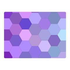 Purple Hexagon Background Cell Double Sided Flano Blanket (mini)  by Nexatart