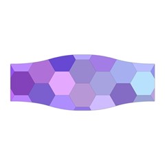 Purple Hexagon Background Cell Stretchable Headband by Nexatart