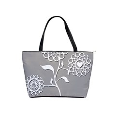 Flower Heart Plant Symbol Love Shoulder Handbags by Nexatart