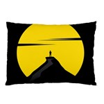 Man Mountain Moon Yellow Sky Pillow Case 26.62 x18.9  Pillow Case