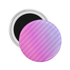 Diagonal Pink Stripe Gradient 2 25  Magnets by Nexatart