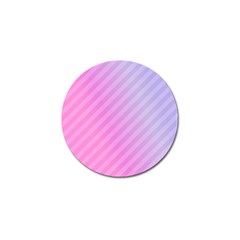 Diagonal Pink Stripe Gradient Golf Ball Marker by Nexatart