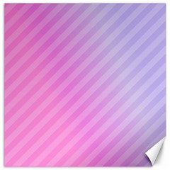 Diagonal Pink Stripe Gradient Canvas 20  X 20   by Nexatart