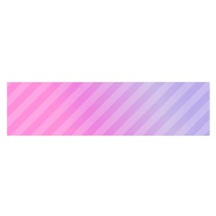 Diagonal Pink Stripe Gradient Satin Scarf (oblong) by Nexatart