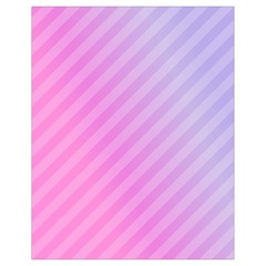 Diagonal Pink Stripe Gradient Drawstring Bag (small) by Nexatart