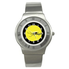 Jaguar Puma Animal Panther Cat Stainless Steel Watch by Nexatart