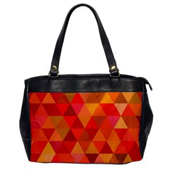 Red Hot Triangle Tile Mosaic Office Handbags by Nexatart