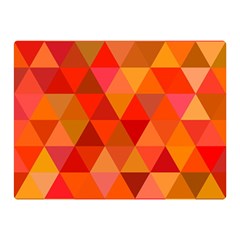 Red Hot Triangle Tile Mosaic Double Sided Flano Blanket (mini)  by Nexatart