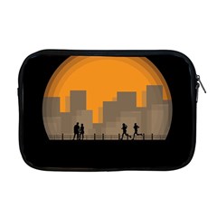 City Buildings Couple Man Women Apple Macbook Pro 17  Zipper Case by Nexatart