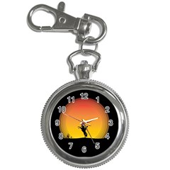 Horse Cowboy Sunset Western Riding Key Chain Watches by Nexatart