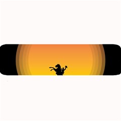 Horse Cowboy Sunset Western Riding Large Bar Mats by Nexatart