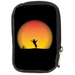 Horse Cowboy Sunset Western Riding Compact Camera Cases Front