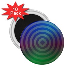 Blue Green Abstract Background 2.25  Magnets (10 pack) 