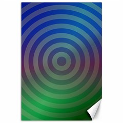 Blue Green Abstract Background Canvas 12  x 18  