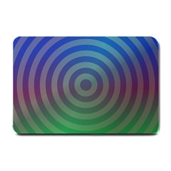 Blue Green Abstract Background Small Doormat 