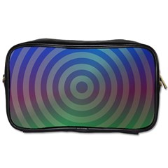 Blue Green Abstract Background Toiletries Bags