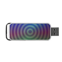 Blue Green Abstract Background Portable USB Flash (Two Sides)