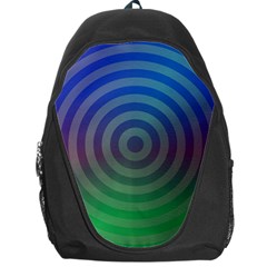 Blue Green Abstract Background Backpack Bag