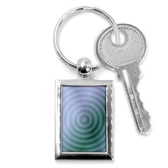 Teal Background Concentric Key Chains (rectangle)  by Nexatart