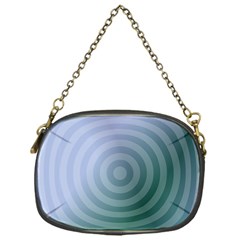 Teal Background Concentric Chain Purses (one Side)  by Nexatart