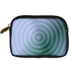 Teal Background Concentric Digital Camera Cases by Nexatart