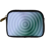 Teal Background Concentric Digital Camera Cases Front