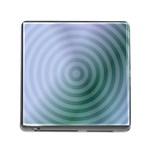 Teal Background Concentric Memory Card Reader (Square) Front