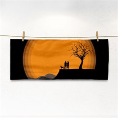 Couple Dog View Clouds Tree Cliff Cosmetic Storage Cases by Nexatart