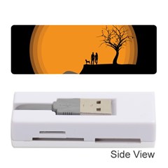 Couple Dog View Clouds Tree Cliff Memory Card Reader (stick)  by Nexatart