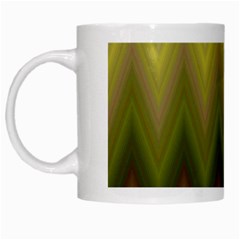 Zig Zag Chevron Classic Pattern White Mugs by Nexatart