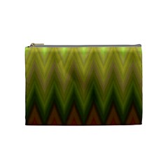 Zig Zag Chevron Classic Pattern Cosmetic Bag (medium)  by Nexatart