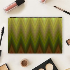 Zig Zag Chevron Classic Pattern Cosmetic Bag (large)  by Nexatart